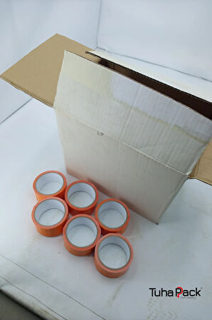 Tamir ve Montaj Bandı 45mm X 30m Turuncu (36 Adet) - Oto Cam Sabitleme ve Çok Amaçlı Güçlü Bant