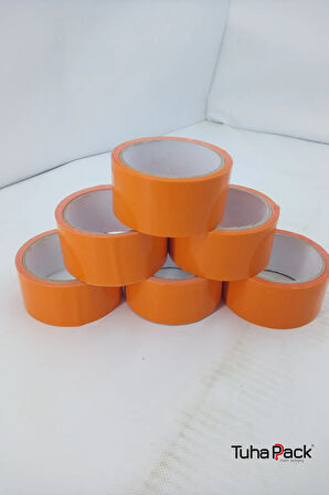 Tamir ve Montaj Bandı 45mm X 30m Turuncu (6 Adet) - Oto Cam Sabitleme ve Çok Amaçlı Güçlü Bant