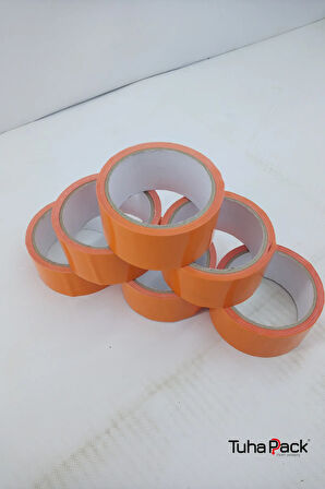 Tamir ve Montaj Bandı 45mm X 30m Turuncu (6 Adet) - Oto Cam Sabitleme ve Çok Amaçlı Güçlü Bant