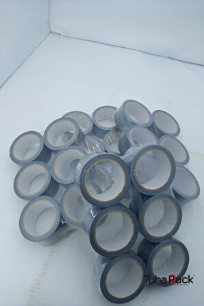 Tamir Bandı (Duct Tape) 48mm X 20m Gri (36 Adet)- Çok Amaçlı, Güçlü ve Su Geçirmez Tamir Bandı