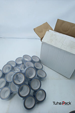 Tamir Bandı (Duct Tape) 48mm X 20m Gri (36 Adet)- Çok Amaçlı, Güçlü ve Su Geçirmez Tamir Bandı