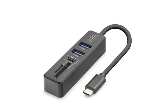 Type-c 3.2 Gen1 Hub Kart Okuyucu 5 Port 5 Gbps Siyah HDX7060
