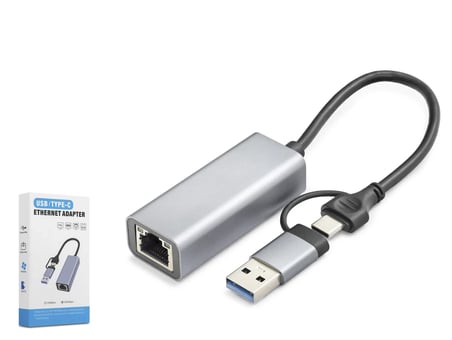 Usb 3.0 & Type-C Ethernet Adaptör Gigabit - Gri HDX7863