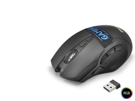 Dual Mode Kablosuz Gaming Mouse 2400 Dpi 9 Tuş 500Hz Rgb - Siyah W10