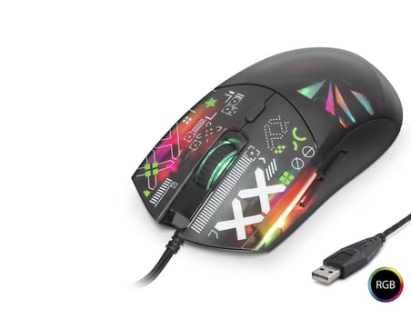 Good Pro G306D Gaming Mouse 7200 Dpi Rgb Cyber Desenli - Siyah