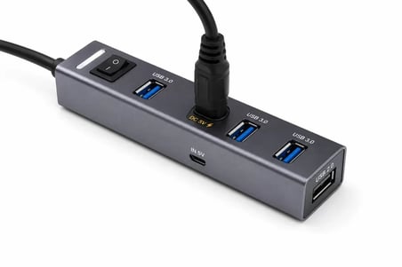 Usb Type-c 3.1 Gen1 Hub 4 Port 5 Gbps Gri TU360