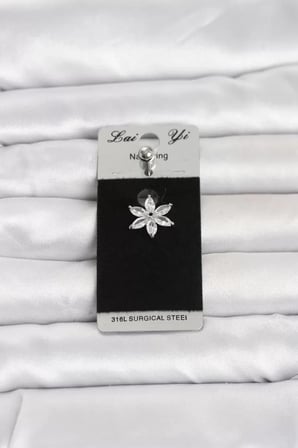 316L Cerrahi Çelik Lotus Model Göbek Piercing TJ-PR1378
