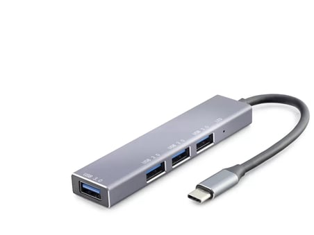Type-c 3.0 Hub 4 Port 5 Gbps Gri HDX7043