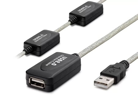 Usb Uzatma Kablosu 30 M - Silver Siyah HDX7525