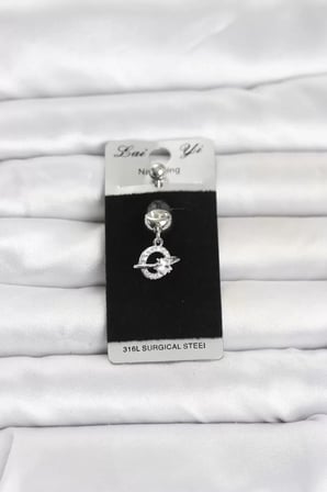 316L Cerrahi Çelik Sallantılı Yıldız Model Göbek Piercing TJ-PR1377