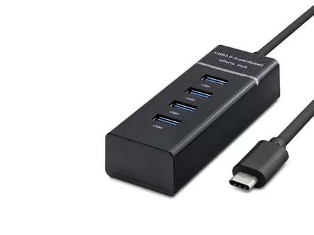 Type-C 3.0 Hub 4 Port 5 Gbps Siyah HDX7045