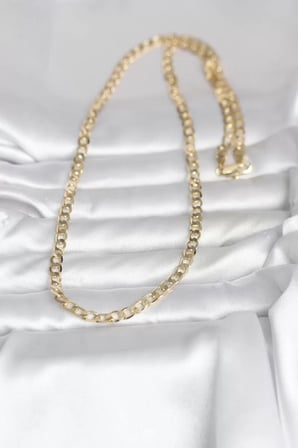 CM 14K Gold Renk Kalın Zincir Model 60 cm Kadın Kolye - TJ-BKO10991
