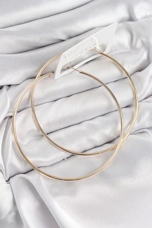 Pirinç Halka Model Gold Renk Kadın Küpe - TJ-BKP11037