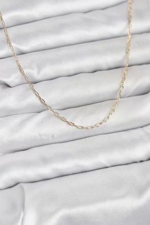 CM 14K Gold Renk Ataç Zincir Model 60 cm Kadın Kolye - TJ-BKO10934