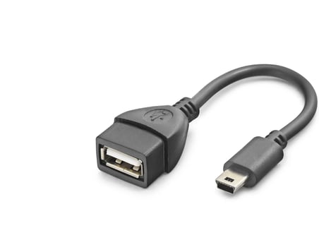 Mini Usb To Usb Otg Kablo - Siyah HN4591