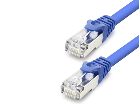 Cat7 Ethernet Patch Kablosu 10 Gbps 600 Mhz 1 M - Mavi HDX5099