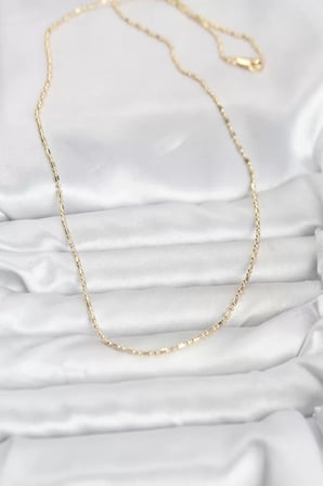 CM 14K Gold Renk Zincirli 60 cm Kadın Kolye - TJ-BKO10938