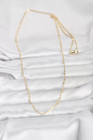 CM 14K Gold Renk Burgu Model 60 cm Kadın Kolye - TJ-BKO10950
