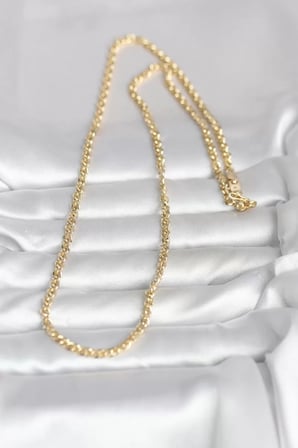 CM 14K Gold Renk Zincir Model 60 cm Kadın Kolye - TJ-BKO10993