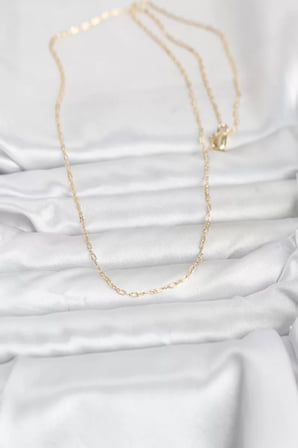 CM 14K Gold Renk 60 cm Zincirli Kadın Kolye - TJ-BKO10944