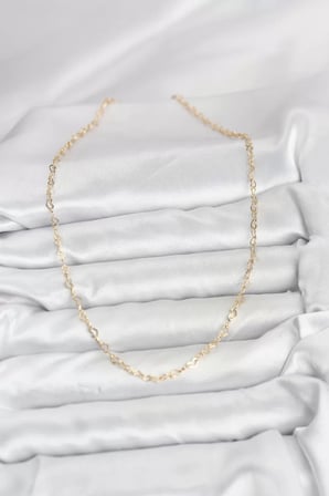 CM 14K Gold Renk Kalp Zincirli Kadın Kolye - TJ-BKO10924