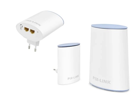 Mesh Wifi Sistemi Ac1200 Dual Band 3’Lü Set - Beyaz LV-WMS01