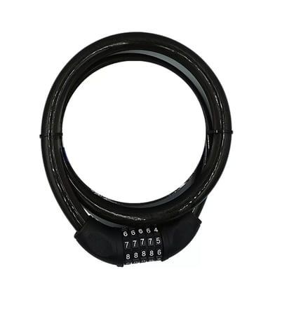 YM-747 120cm 20mm 5 Şifreli Siyah Motorsiklet Kilidi