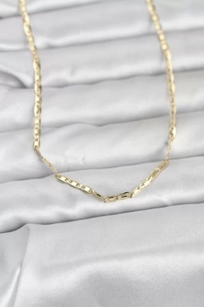 CM 14K Gold Renk Gemici Zincir Model 60 cm Kadın Kolye - TJ-BKO10968