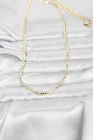 CM 14K Gold Renk Gemici Zincir Model 60 cm Kadın Kolye - TJ-BKO10968