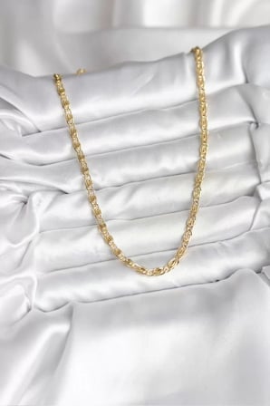 14K Gold Renk Kaplama Zincir Model CM Kadın Kolye - TJ-BKO10732