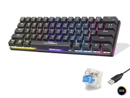Mekanik Gaming Mini Klavye Blue Switch Rgb - Siyah G509B
