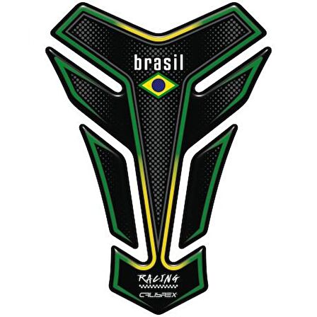 Calibrex Brazil Flag Tank Pad TPU242