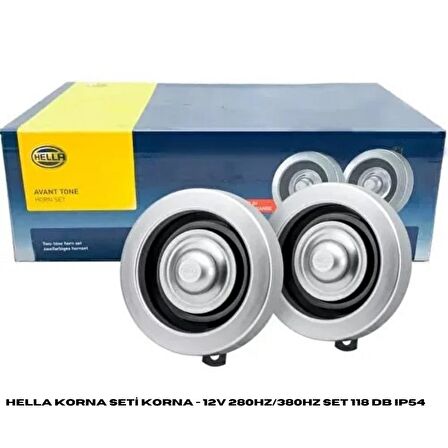 HELLA KORNA SETİ KORNA - 12V 280HZ/380HZ SET 118 dB IP54