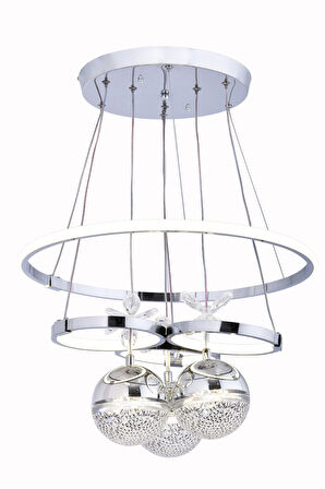 GALAKSİ 3 TOP KROM LED AVİZE
