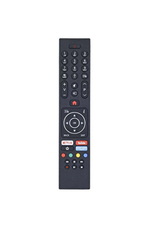 Netflix Youtube Prime Video Tuşlu Led Tv Televizyon Uzaktan Kumanda TR-209