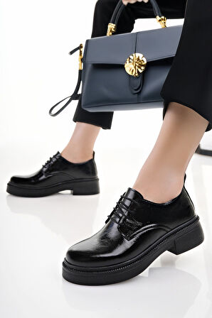 Kadın Bağcıklı Makosen Loafer Ayakkabı