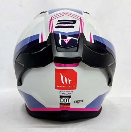 MT Stinger 2 Tron C8 Parlak Renk Şefaf Vizörlü V-28B XS