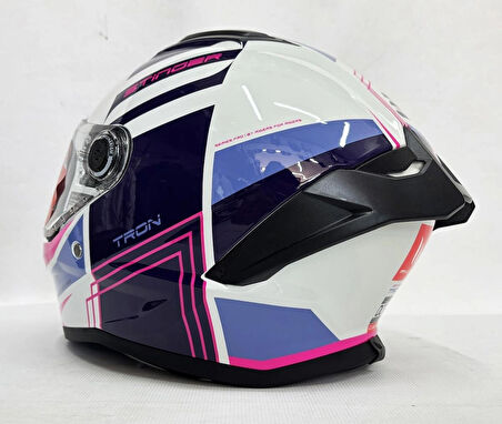 MT Stinger 2 Tron C8 Parlak Renk Şefaf Vizörlü V-28B M