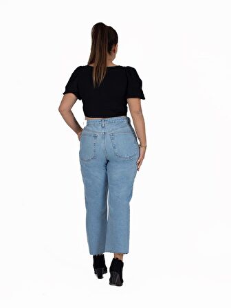 Truva Xxl Büyük Beden Kadın Giyim Moom Jeans Renkli Pn299