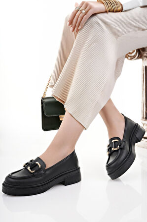 KADIN ZİNCİR TOKA LOAFER AYAKKABI