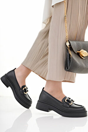 KADIN ZİNCİR TOKA LOAFER AYAKKABI