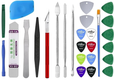 Evrensel Profesyonel Kavisli Ekran Gözetleme Araçları iPhone Bilgisayar Tv Tablet Dizüstü Vs Yardımcı Tamir Metal Spudger Sökme Kiti st04