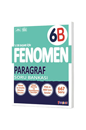 FENOMEN OKUL 6. SINIF PARAGRAF SORU BANKASI (B) / 9786057790033