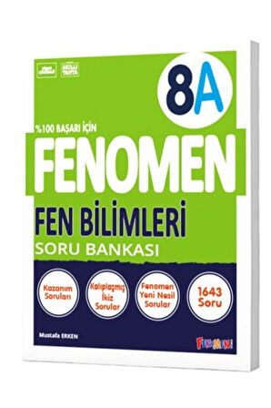 FENOMEN OKUL 8. SINIF FEN BİLİMLERİ SORU BANKASI (A) / 9786257174923