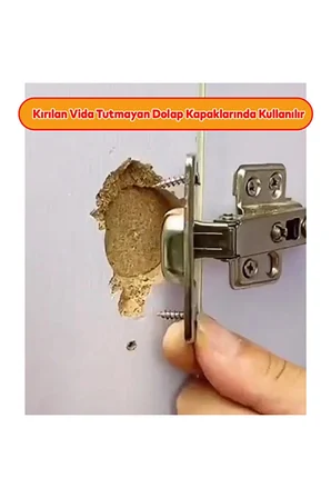 8 Parça Menteşe Tamir Seti Paslanmaz Çelik Dolap Kapak Menteşe Onarım Plakası Vidalı Tamir Aparatı