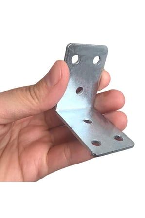 8’li 45x45x30 Metal L Köşe Bağlantı Aparatı 45x45x30 mm Vida Dahil Mobilya Raf Dolap Sabitleme 