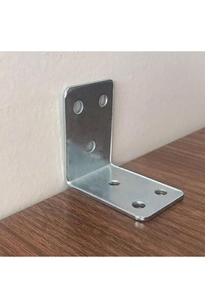 8’li 45x45x30 Metal L Köşe Bağlantı Aparatı 45x45x30 mm Vida Dahil Mobilya Raf Dolap Sabitleme 
