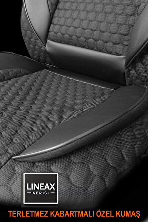 Opel Vectra C Kasa / Sedan 2004-2008   Aracınıza Uyumlu Siyah LineaX Serisi Kabartmalı Özel
