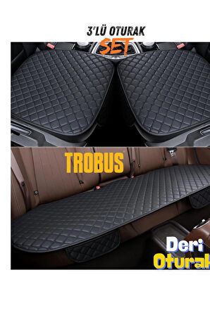 Araba Koltuk Minderi Arka Oturak Minder Siyah Siyah