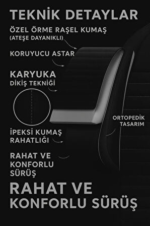 Togg T10X 2023–2024 Pulse Serisi Raşel Siyah Koltuk Kılıfı